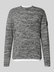 Sweter z dzianiny kroju regular fit z mieszanki bawełny od Tom Tailor Denim - 41