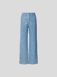 Marlenehose mit Paillettenbesatz von ROTATE BIRGER CHRISTENSEN Blau - 16