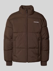 Regular fit gewatteerd jack met logostitching, model 'Solin' van Pegador - 6