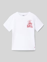 damski t-shirt o kroju regular fit z mieszanka bawełny model 'LVB BURGER MEAL TEE' od Levi’s® Kids - 27