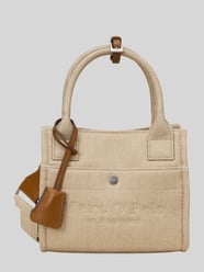 Handtas van puur katoen met gestikt logo van Marc O'Polo Beige - 31