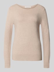 Regular Fit Strickpullover aus Viskose-Mix mit U-Boot-Ausschnitt von Christian Berg Woman Beige - 9