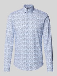Slim Fit Business-Hemd mit Kentkragen Modell 'Bari' von CK Calvin Klein Weiß - 46