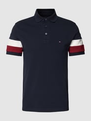 Koszulka polo z rękawami w stylu Colour Blocking od Tommy Hilfiger Niebieski - 29