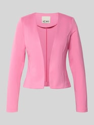 Marynarka o kroju slim fit w otwartym fasonie model 'KATE' od ICHI Fuksjowy - 15