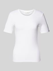 T-Shirt mit geripptem Rundhalsausschnitt Modell 'Betrina' von MSCH Copenhagen - 4