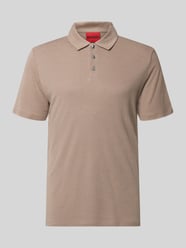 Slim Fit Poloshirt aus Lyocell-Leinen-Mix Modell 'DULINEN' von HUGO - 34