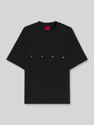t-shirt oversized z nadrukiem na tyle model 'DARISO' od HUGO - 31