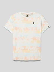 T-shirt z wzorem na całej powierzchni od Garcia Biały - 33
