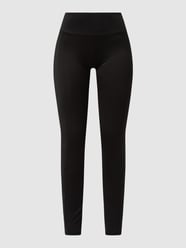 Legginsy z wszytym zamkiem błyskawicznym model ‘Nette’ od Levete Room Czarny - 5