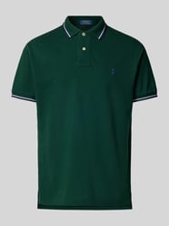 Custom Slim Fit Poloshirt mit Logo-Stitching von Polo Ralph Lauren Grün - 21