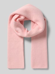 Grof gebreide sjaal in rechthoekig model van Christian Berg Woman Fuchsia - 30