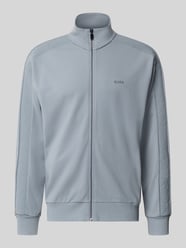 bluza rozpinana o kroju regular fit z mieszanki wiskozy model 'SW_Union Tape FZ' od BOSS Green - 32