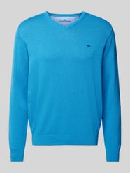 Sweter z dzianiny z wyhaftowanym logo od Fynch-Hatton - 20