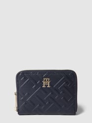 Portfel z logo na całej powierzchni model ‘ICONIC’ od Tommy Hilfiger Niebieski - 8