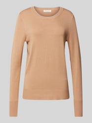 Gebreide pullover met ronde hals van Christian Berg Woman Bruin - 41