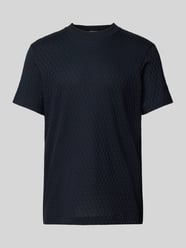 T-Shirt mit Strukturmuster Modell 'Bruce' von JOOP! Collection Blau - 22