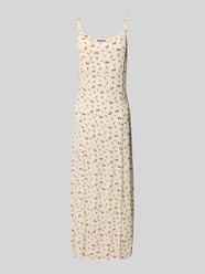 Midikleid mit Karree-Ausschnitt von Review Beige - 3