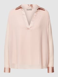 Bluse mit V-Ausschnitt von Jake*s Collection Rosa - 8