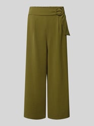 wide fit culottes met structuurpatroon van zero - 22