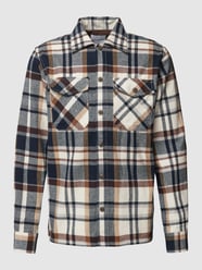 Overshirt mit Tartan-Karo Modell 'EDDIE' von Jack & Jones Weiß - 18