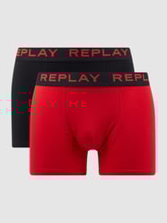 Trunks mit Stretch-Anteil im 2er-Pack von Replay Underwear Rot - 24