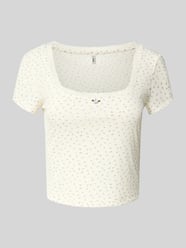Regular Fit T-Shirt in Rippoptik Modell 'LEMONE' von Only - 27