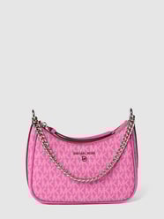 Torba hobo z detalem z logo model ‘JET SET’ od MICHAEL Michael Kors Fuksjowy - 11