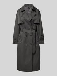 Trenchcoat mit Bindegürtel von Karo Kauer Grau - 10