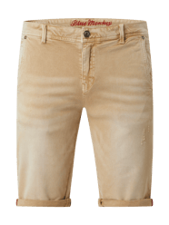Bermudas mit Stretch-Anteil Modell 'Chris'  von Blue Monkey Weiß - 43