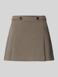 Uitlopende minirok van viscosemix, model 'PUNTO' van Tommy Hilfiger Beige - 12