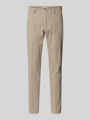 Stoffen broek met Franse steekzakken, model 'AJEND' van Drykorn Beige - 7