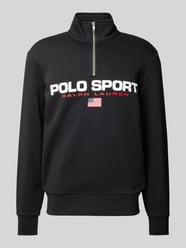 Sweatshirt mit Troyer-Kragen von Polo Sport Schwarz - 5