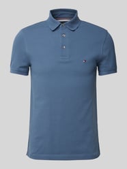 Slim fit poloshirt met logostitching, model '1985' van Tommy Hilfiger - 12