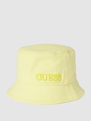 Bucket Hat mit Brand-Stitching von Guess Gelb - 40