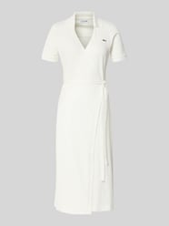 Slim Fit Wickelkleid aus aus Baumwoll-Mix von Lacoste - 25