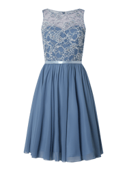 Cocktailkleid aus floraler Spitze  von Luxuar Blau - 28