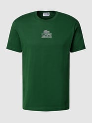 T-Shirt mit Label-Print von Lacoste Grün - 37