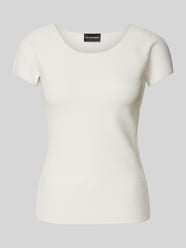 T-shirt met structuurmotief van Emporio Armani - 36