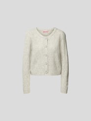 Wolljacke in Strick-Optik von Custommade Grau - 23