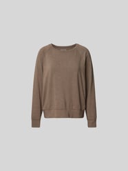 Longsleeve mit gerippten Abschlüssen von Juvia Beige - 19