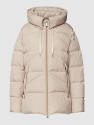 Donsjack met labeldetails van comma Wit - 13