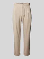 Tapered Fit Stoffhose mit Gesäßtaschen von MCNEAL Beige - 28