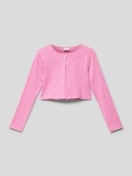 Strickjacke mit Allover-Muster von s.Oliver RED LABEL Pink - 3