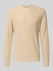 Sweter z dzianiny z prążkowanymi wykończeniami od MCNEAL - 42