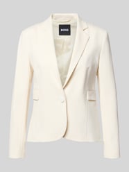 Żakiet o kroju slim fit z mieszanka wiskozy model 'JIA14' od BOSS - 6