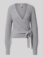 Regular Fit Strickjacke mit Rippenmuster Modell 'AMANDA' von Only - 35