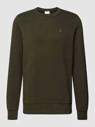 Sweatshirt met labeldetail van Knowledge Cotton Apparel Groen - 7