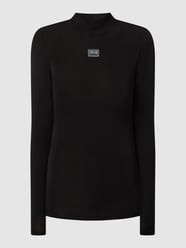 Bluzka z długim rękawem z siateczki  od Versace Jeans Couture Czarny - 26