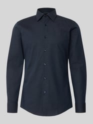 Koszula biznesowa o kroju slim fit z mieszanki bawełny model 'HANK' od BOSS - 42